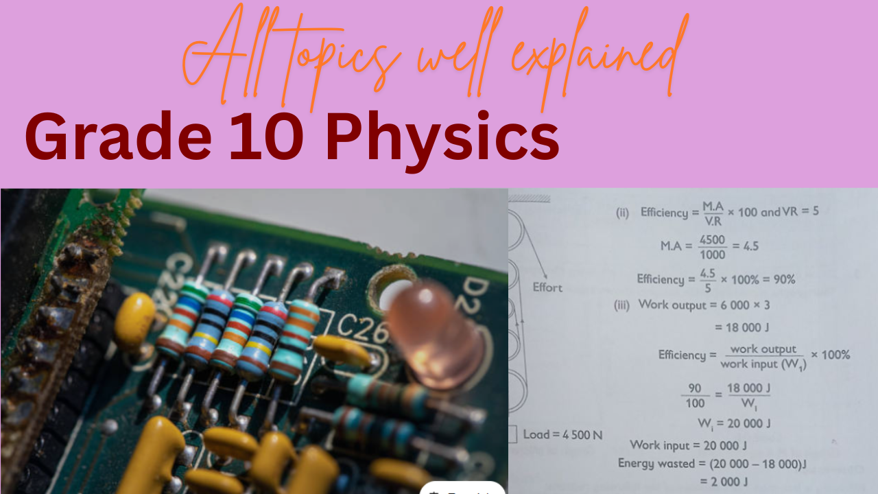 Grade 10 Physics.