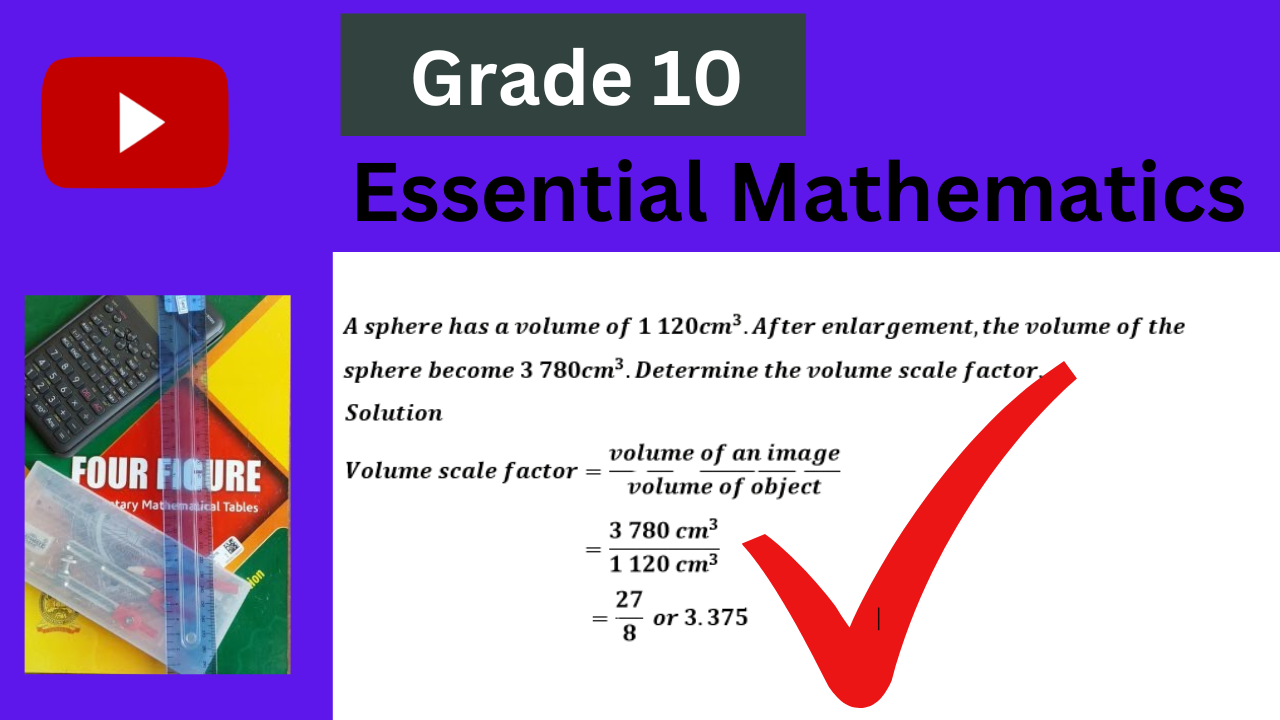 Grade 10 Essential Mathematics.